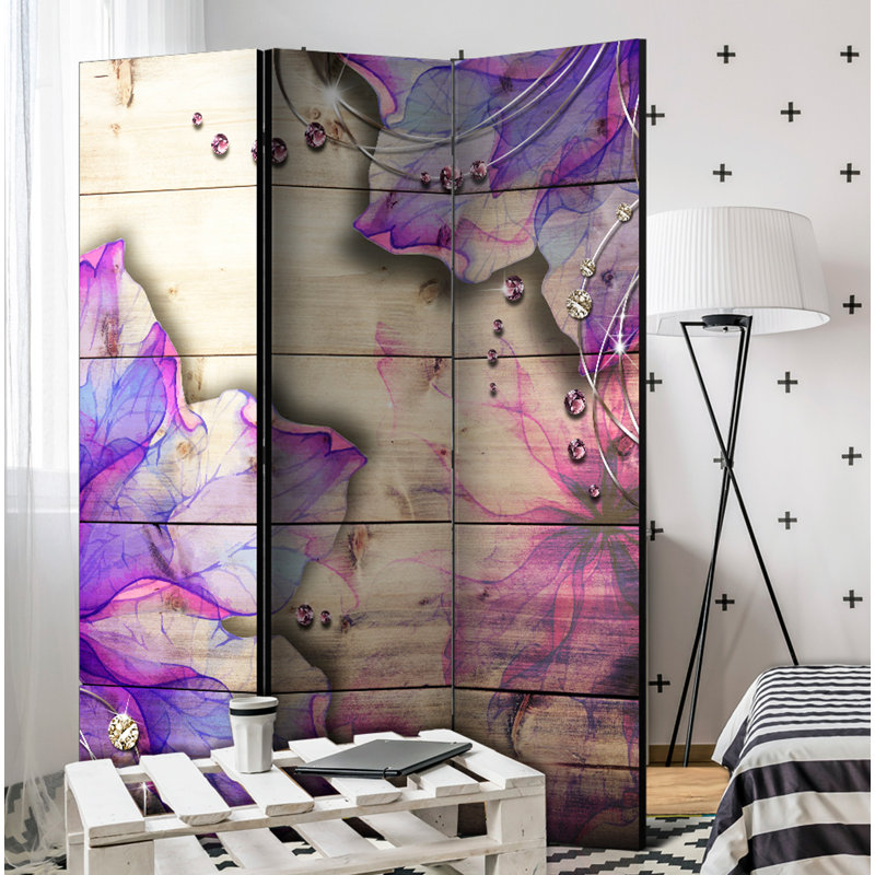 Crowther Solid Wood Folding Room Divider, 3