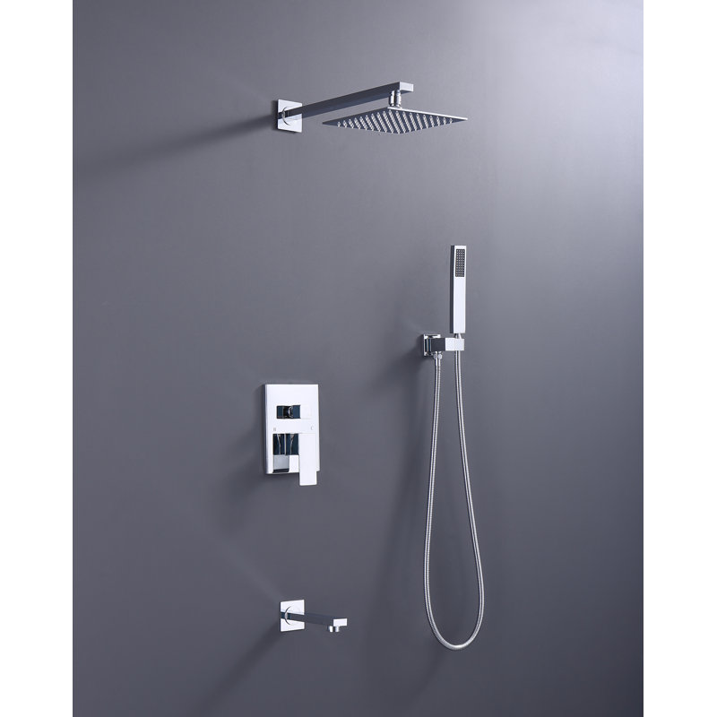 Rain Adjustable Shower Head 1.75 GPM GPM, Chrome