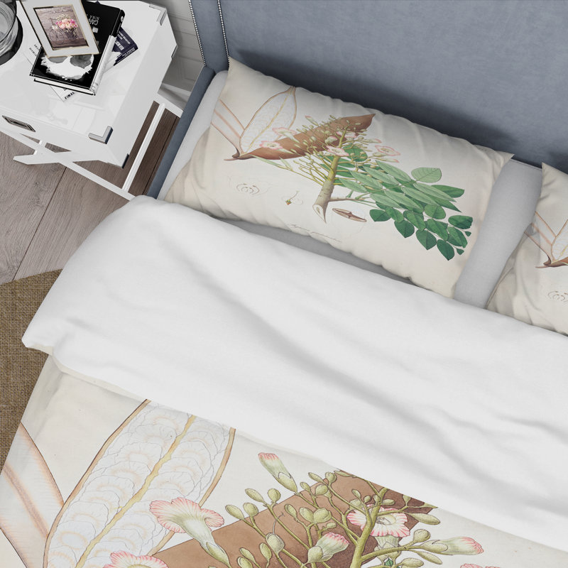 Vintage Botanicals IX - Ensemble de housse de couette Farmhouse - Microfibre de polyester