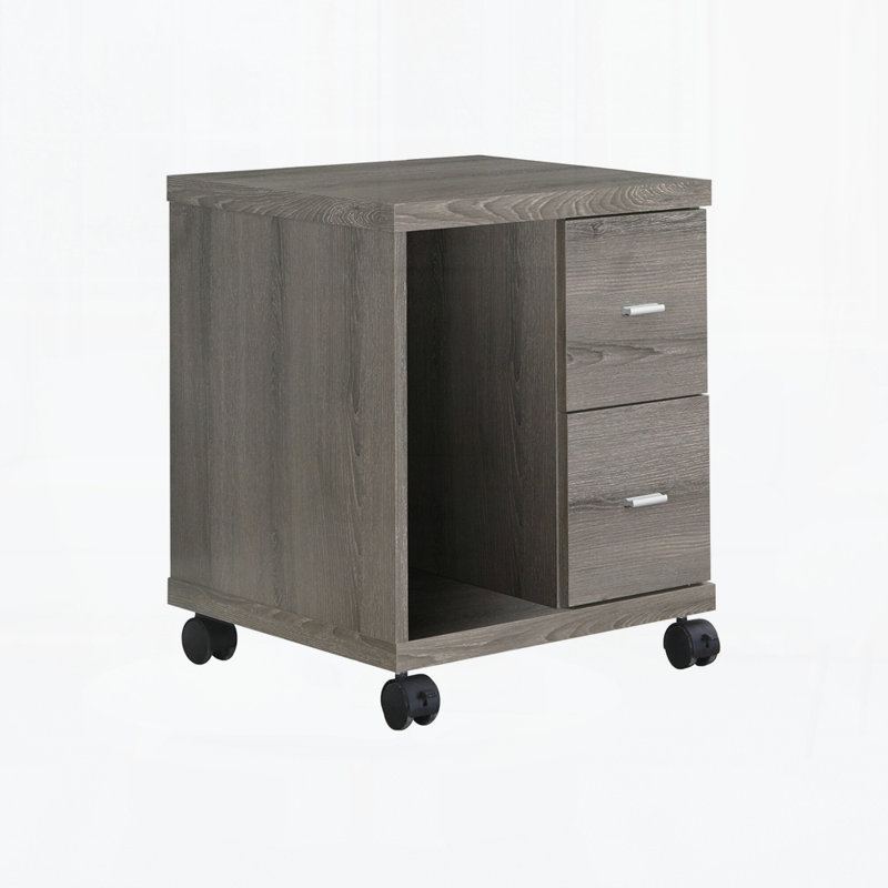 Bureau, classeur, chariot d'imprimante, classeur roulant, Taupe
