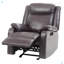 Fauteuil inclinable contemporain brun foncé