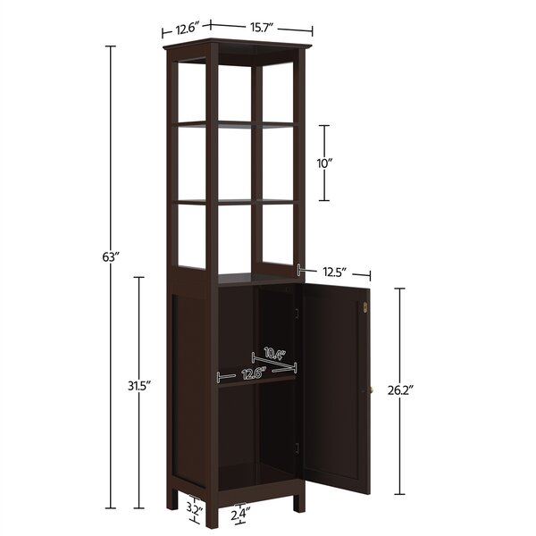 Dovecove Southa Freestanding Linen Cabinet & Reviews | Wayfair