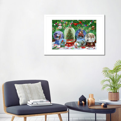 Magie de Noël II - reproduction d'art murale - papier d'art encadré