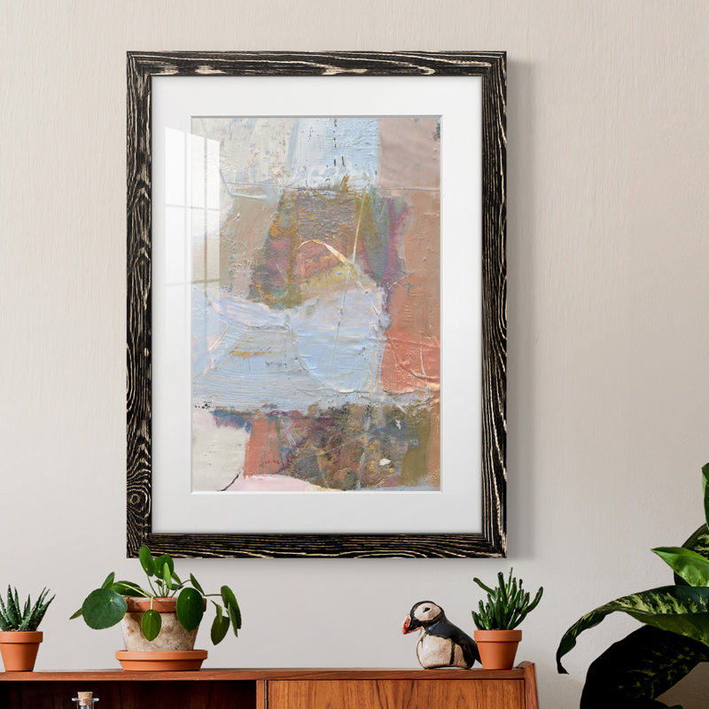 Minim III - peinture encadrée, Cadre noir, H 43,5 po x l 31,5 po x P 1 po