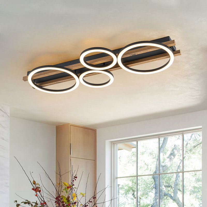 Plafonnier encastré 4 lumières DEL 4 lumières