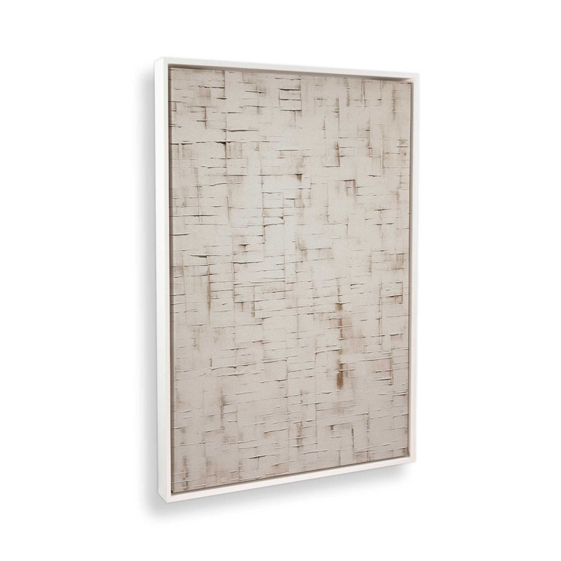 Impression sur toile texturée Tranquility II dans un cadre noir, 18 po x 12 po, H 18,75 po x l 12,75 po x P 1,75 po