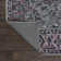 Sarok Ornate Persian All-Over Machine-Washable Purple/Gray Rug