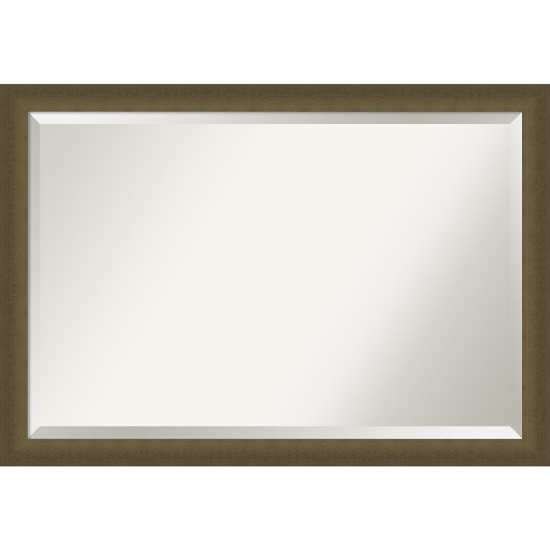 Miroir mural Yousaf, Rectangle, Bronze, 27,5 po x 39,5 po