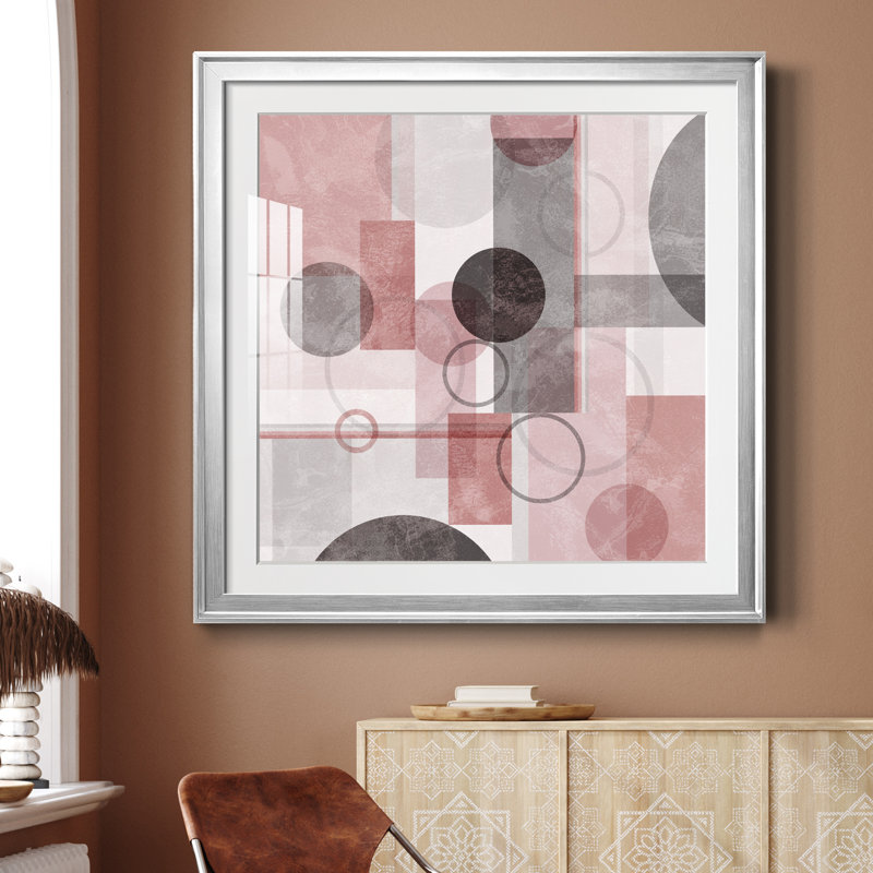 Chelsea Dawn - Reproduction d'art graphique sur papier encadré, H 26,5 po x l 26,5 po x P 1,5 po, Papier avec cadre argenté