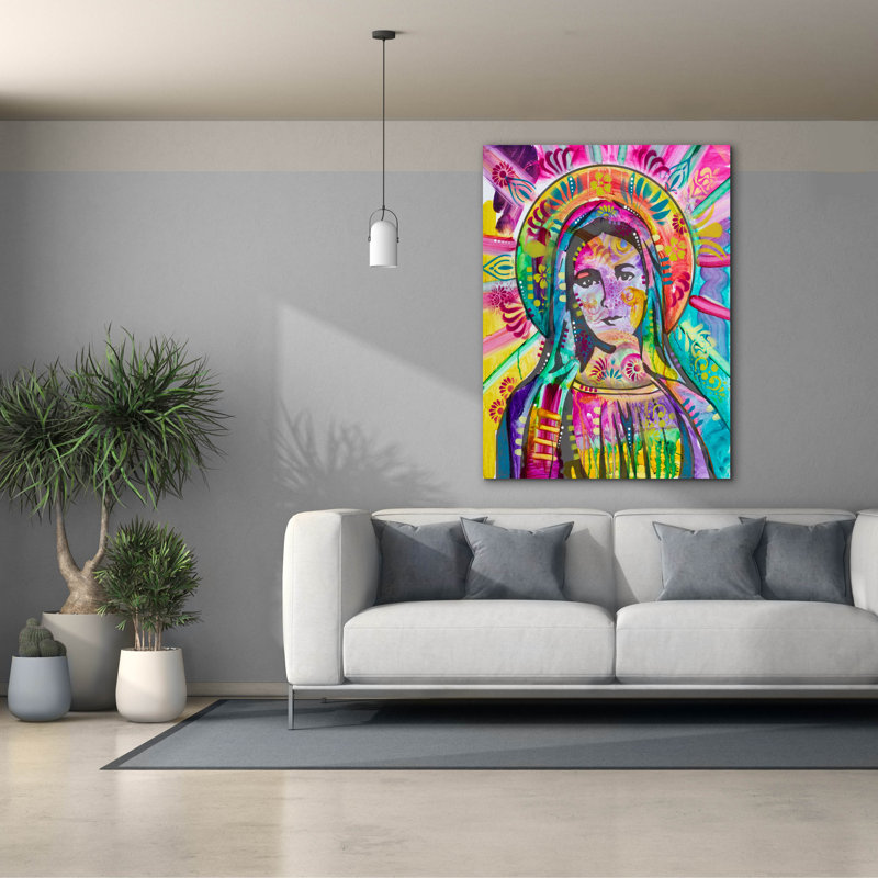 «Mother Mary» par Dean Russo, art mural sur toile, H 54 po x l 40 po x P 1,5 po