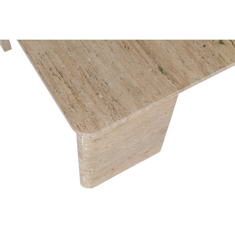 Table basse Livorno, Travertin naturel