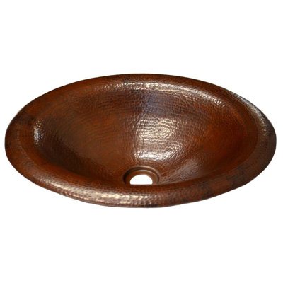 Maestro Metal Oval Drop-In Bathroom Sink