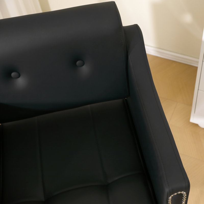 Fauteuil de barbier Nashira, Noir, noir, noir, noir