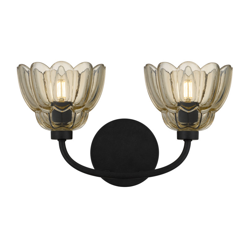 Whitecap 2-Light Mottled Cocoa Vanity Light, 2 Lights, Brown, Mottled Cocoa