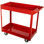 Tool Cart - 2-Tier 330lb Capacity Heavy Duty Utility Cart - Metal Cart on Wheels - Rolling Detailing, Work, or Garage Carts with Wheels by Stalwart