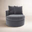 Fauteuil rembourré pivotant Dara Harlow-125810323