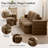 Teddy Fabric Convertible Sofa Bed-298113482