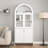 Modern Led Dome Cabinet - White Mdf, Stylish Snack Storage, Tech-driven Design For Any Room