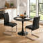 Ensemble de salle à manger 3 pièces avec chaises en porte-à-faux en similicuir-130462803-130462804-130462809
