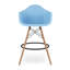 Tabouret de comptoir Modholic Eiffel avec accoudoirs, bleu (ensemble de 2)-71243310