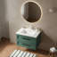 Armoire de rangement flottante murale moderne 30 po avec 2 tiroirs-1851663558