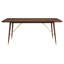 Jaron Walnut Solid Wood Top Dining Table
