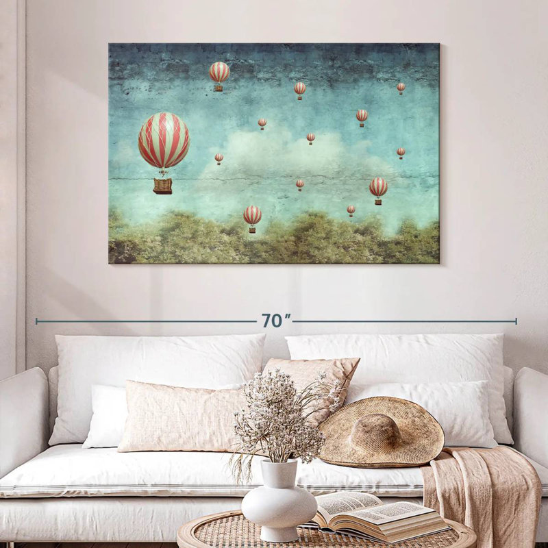 Montgolfières de style rétro Mehar, H 32 po x l 48 po