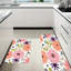 Tapis de cuisine floraux roses et mauves, ensemble de 2 tapis bohémiens pour la cuisine et la salle à manger