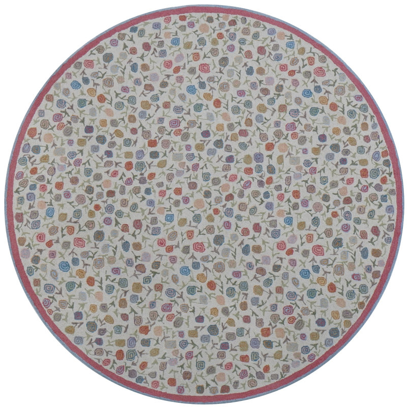 Florals Area Rug, Natural, 8' x 10'