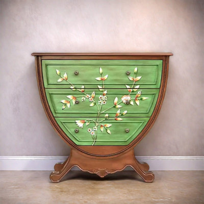 Elegant Design Hand-Painted 3-Drawer Accent Chest