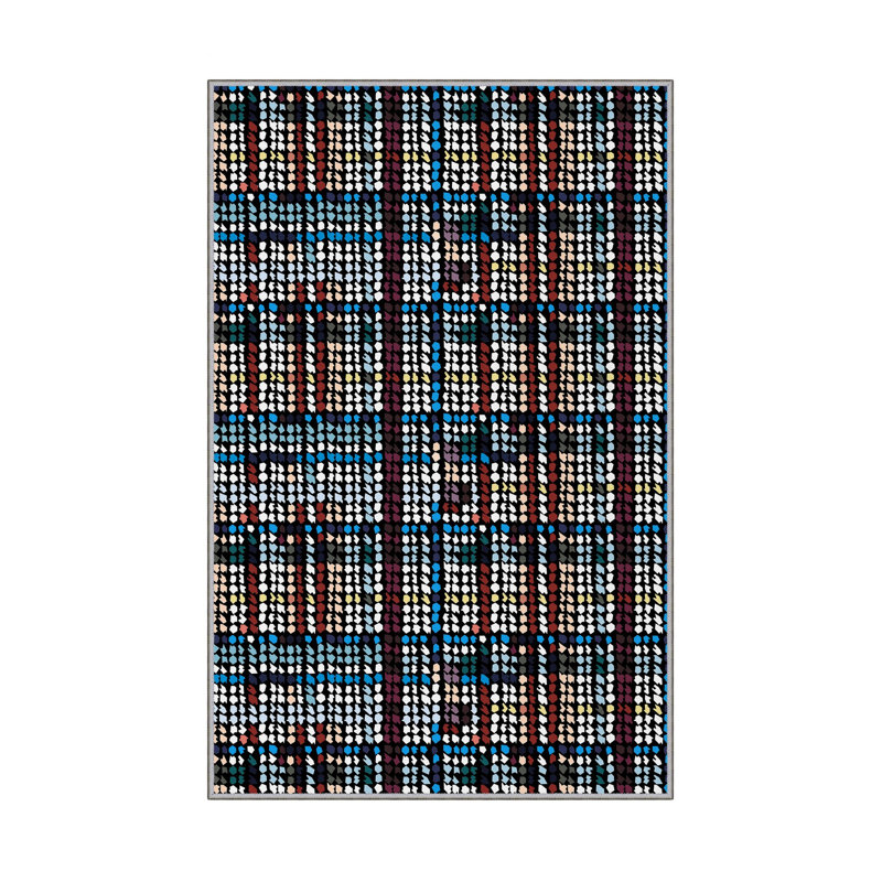Premium 3D Printed Carpet, 4 x 6 ft, 100% Polyester, 0.04 in Pile Height | Antibacterial, Non-Slip PVC Dot Underside, Machine Washable | Ideal for Living Room, Bedroom, and Playroom, Stylish & Durable Design