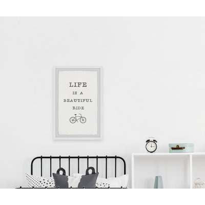 Life Is a Beautiful Ride V 1 Piece Single Picture Frame Wall Art