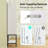 57" Bathroom Tall Cabinet With 1 Door And 4 Shelves Freestanding Floor Cabinet-1363675197
