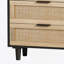 Armoire de rangement en rotin à 6 tiroirs avec tiroir, pour chambre à coucher et salon-117594230