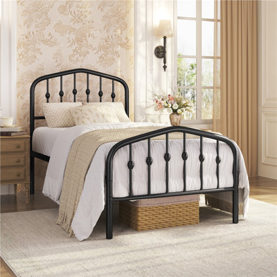 Valor Bed Frames Metal Platform Bed with Headboard