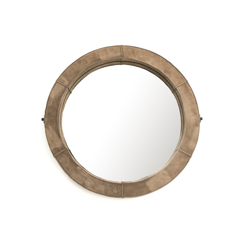 Miroir d’appoint de style campagnard/campagne moderne pendre, H 29,5 po x l 29,5 po