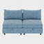 Causeuses-causeuses, causeuse 2 places avec rangement pour petits espaces, salon, dortoir, chambre à coucher