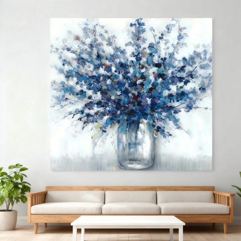 Art abstrait sur toile 16 "x 16"