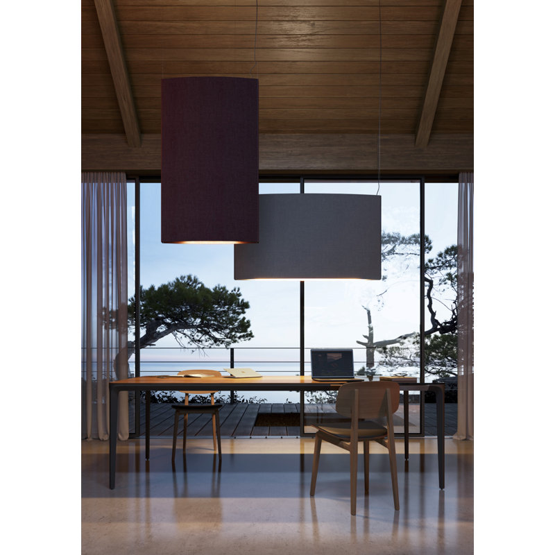 Noren 1 - Light LED Pendant, Terracotta/Black