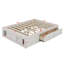 Structure de lit plateforme avec 4 tiroirs de rangement et casier de rangement au pied de lit, conception moderne peu encombrante-1367947054