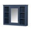 Meuble-lavabo 36 po avec armoire à pharmacie, armoire de rangement moderne avec 2 portes à fermeture douce et 4 tiroirs, meuble-lavabo simple-121294582
