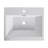 24" Gloss White Resin Bathroom Sink Basin