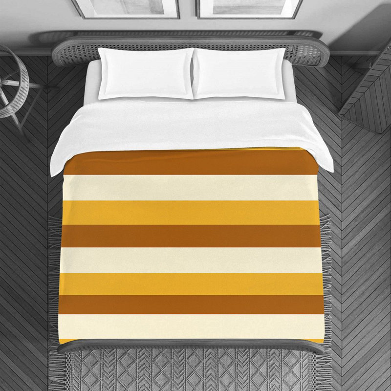 Polyester Striped Duvet Cover, Twin Duvet Cover