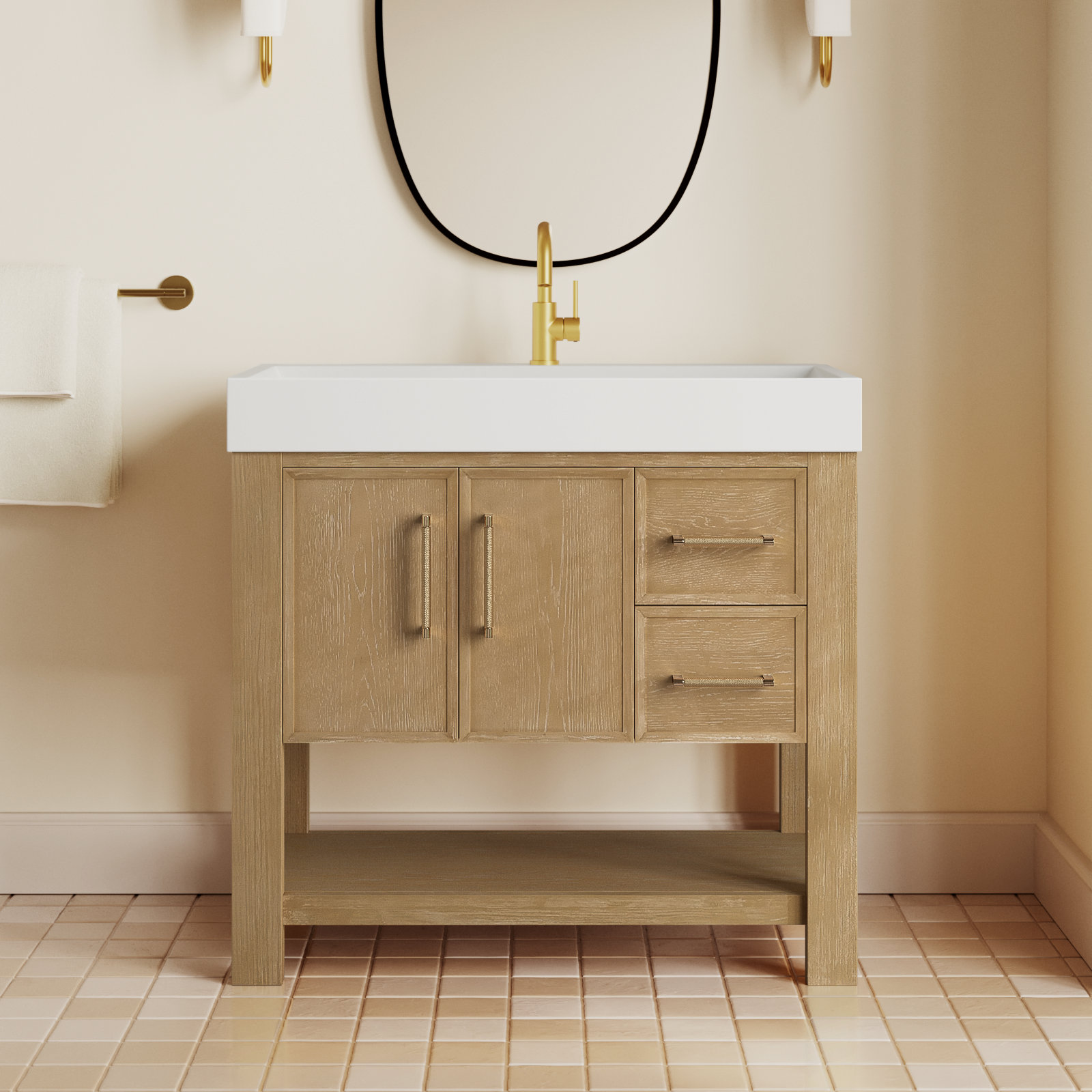 Maho 35.4'' Single Bathroom Vanity