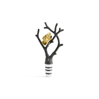 Butterfly Ginkgo Wine Bottle Stopper