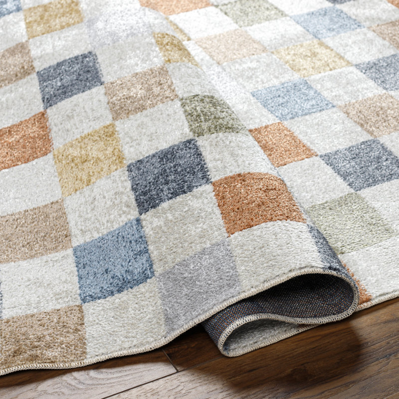 Jules Checkered Area Rug, Rectangulaire 8 pi x 10 pi