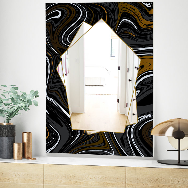 Miroir d'appoint Marble Diamond Farmhouse, H 39,4 po x l 29,5 po