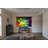 Spectrum Series 128” diag. 16:10 electric wall/ceiling projection screen with black casing.
