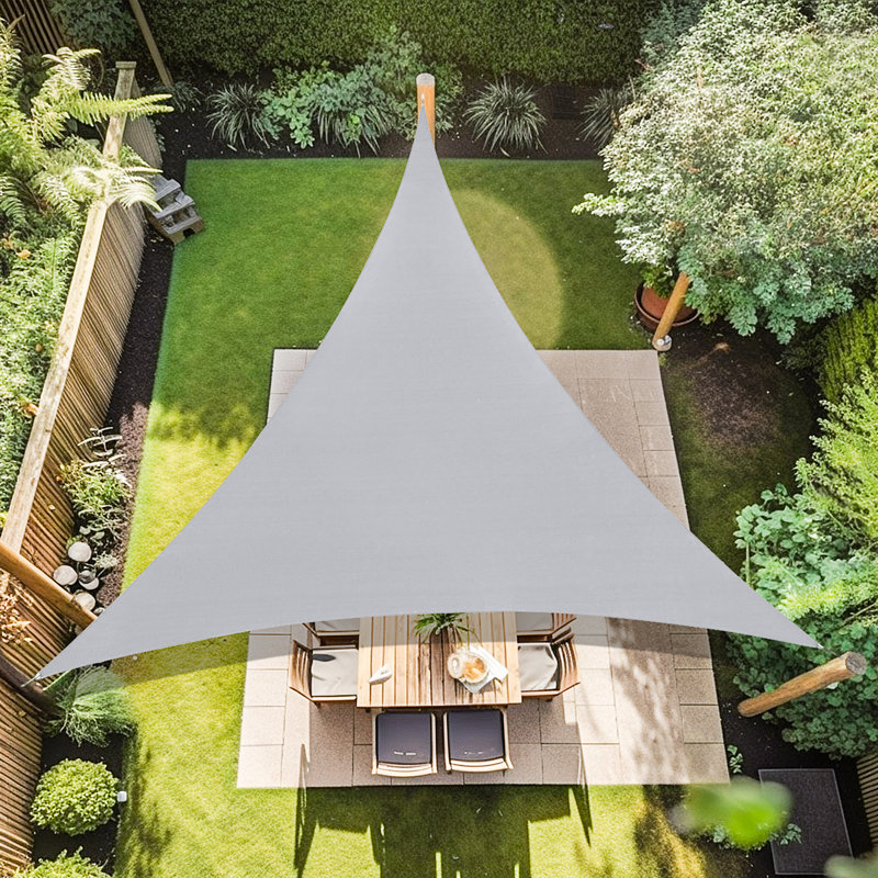 Personnaliser la voile d'ombrage triangulaire, Gris clair, H 10 pi x l 10 pi x P 10 pi