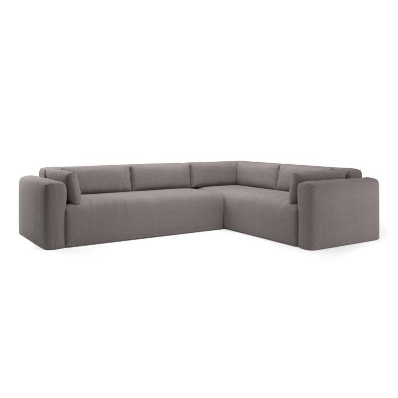 Freddie Sectional, Nevis Graphite Polyester Blend